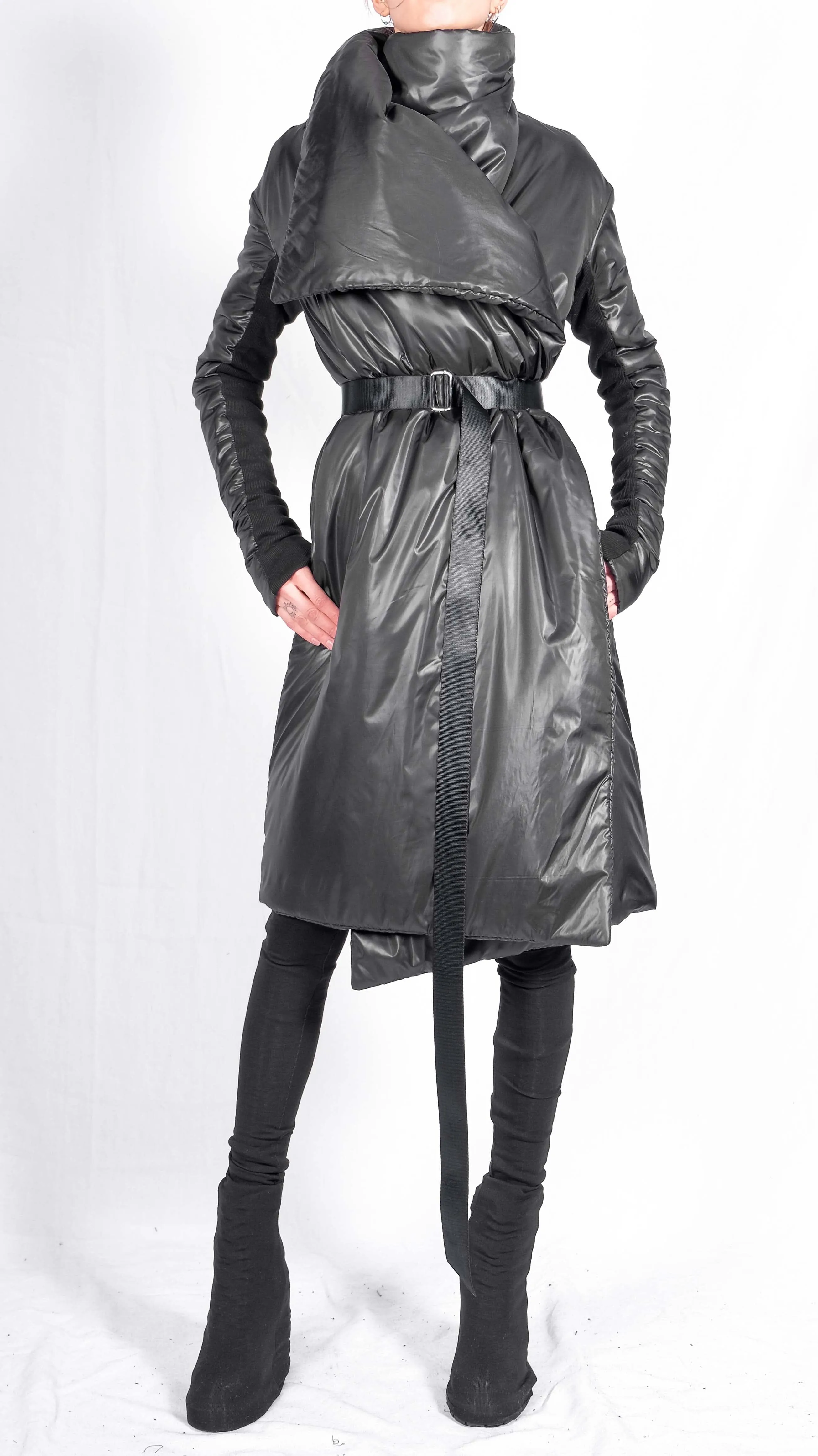 Long Padded Wrap Jacket