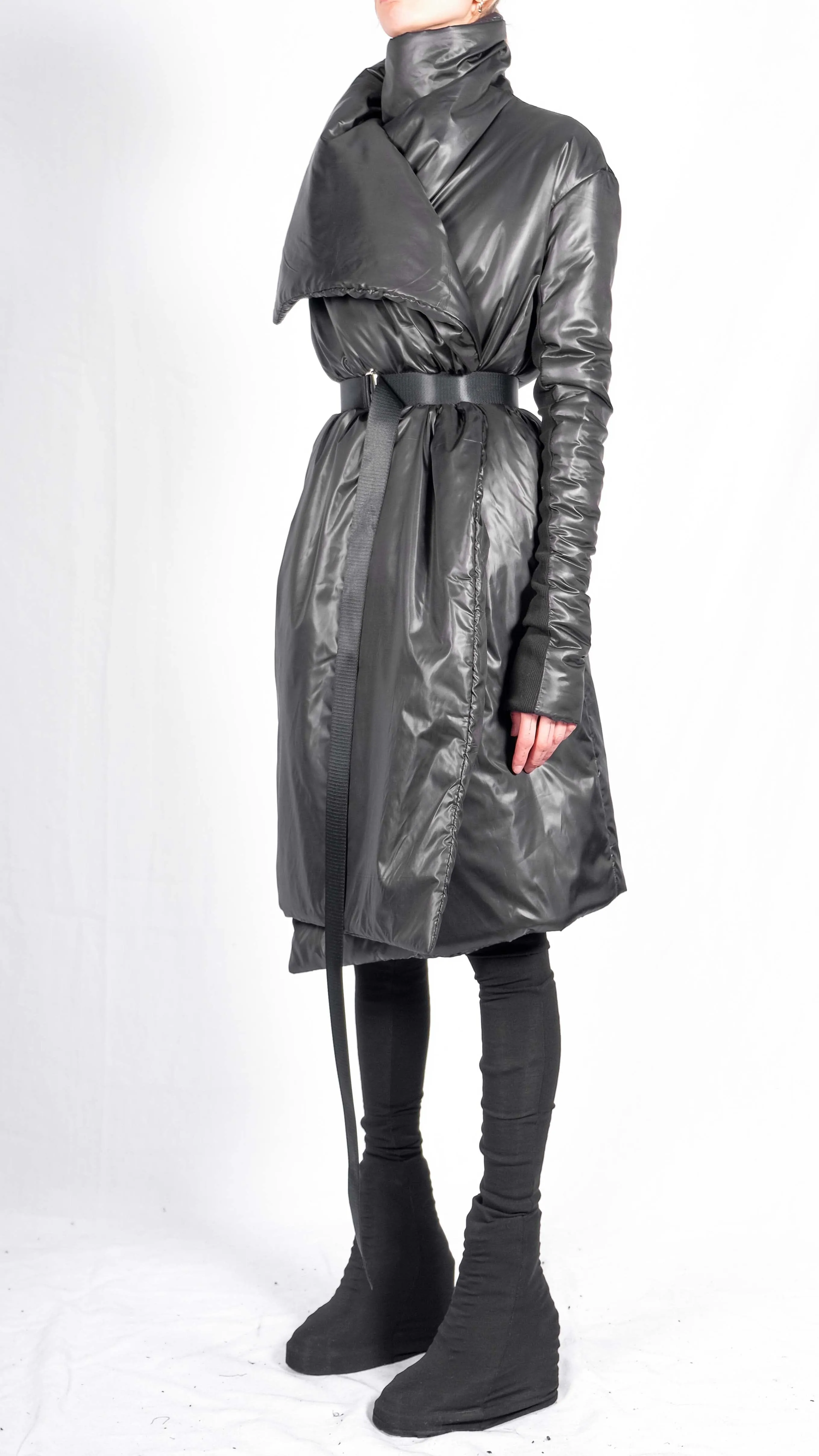 Long Padded Wrap Jacket