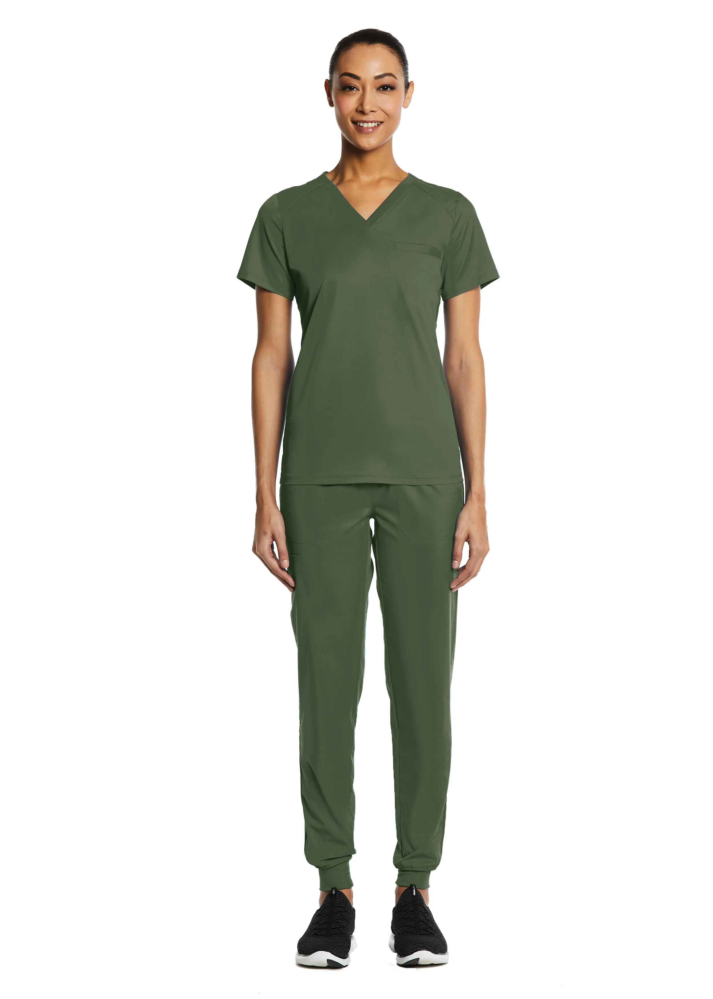Maevn Sporty V-neck Top
