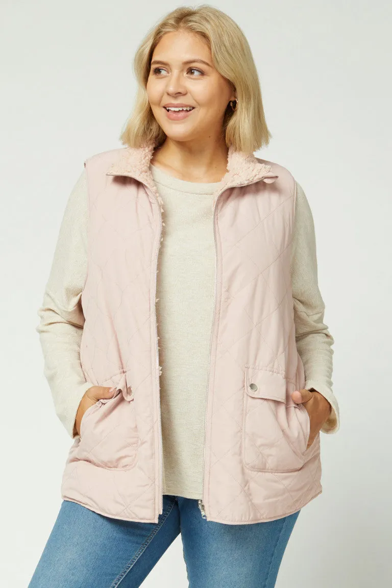 Mauve Reversible Vest