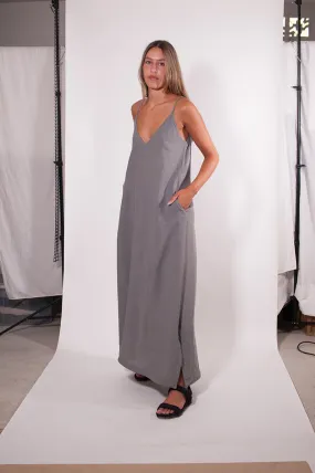 MAXI LINEN DRESS - DOO4