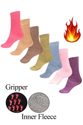 Mens Gripper Thermal Heat Socks