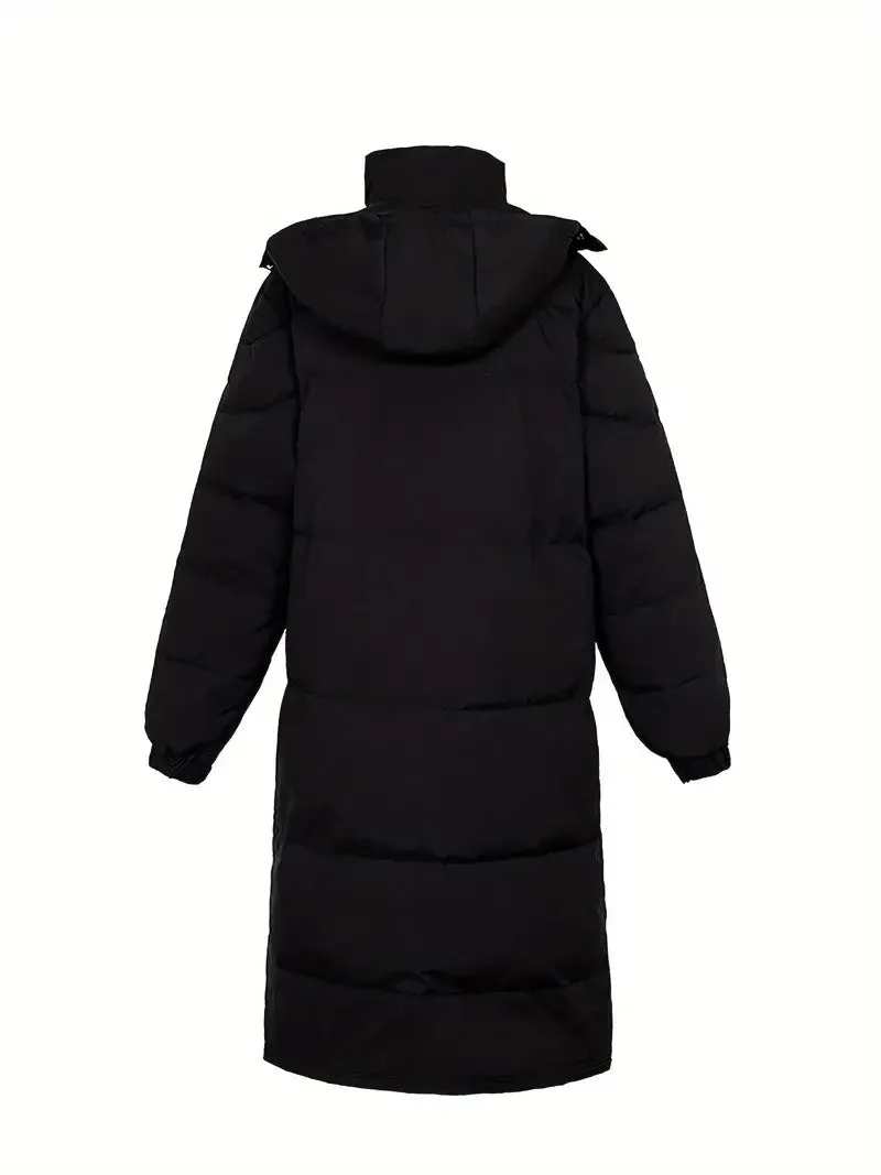 Men's Long Quilted Winter Jacket