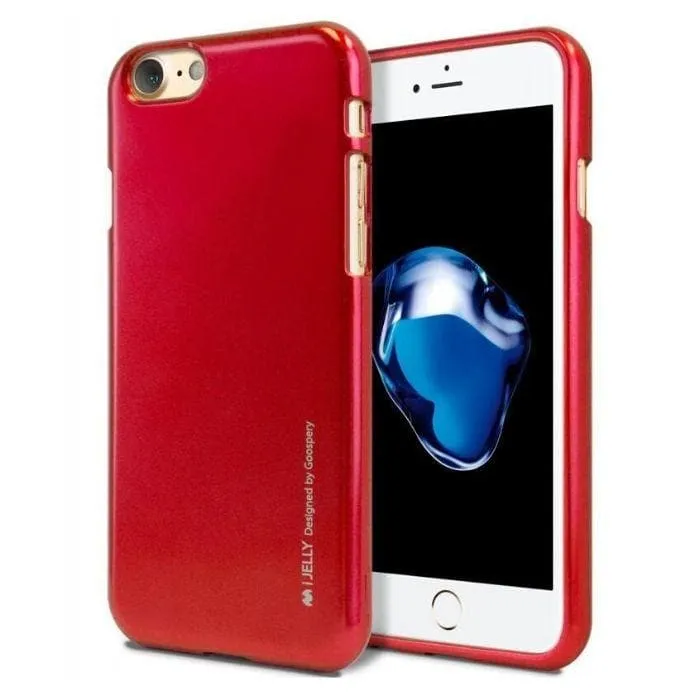 Mercury Jelly Case for iPhone 6/6s Plus - Metal Red