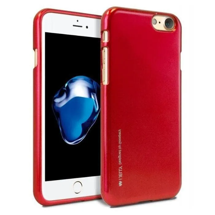 Mercury Jelly Case for iPhone 6/6s Plus - Metal Red