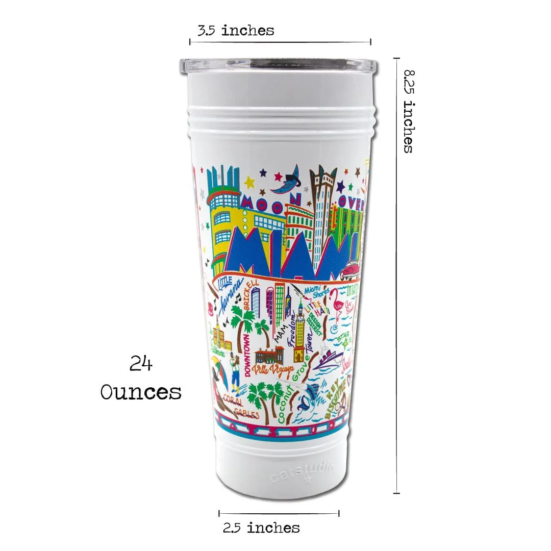 Miami Thermal Tumbler in White - Limited Edition!