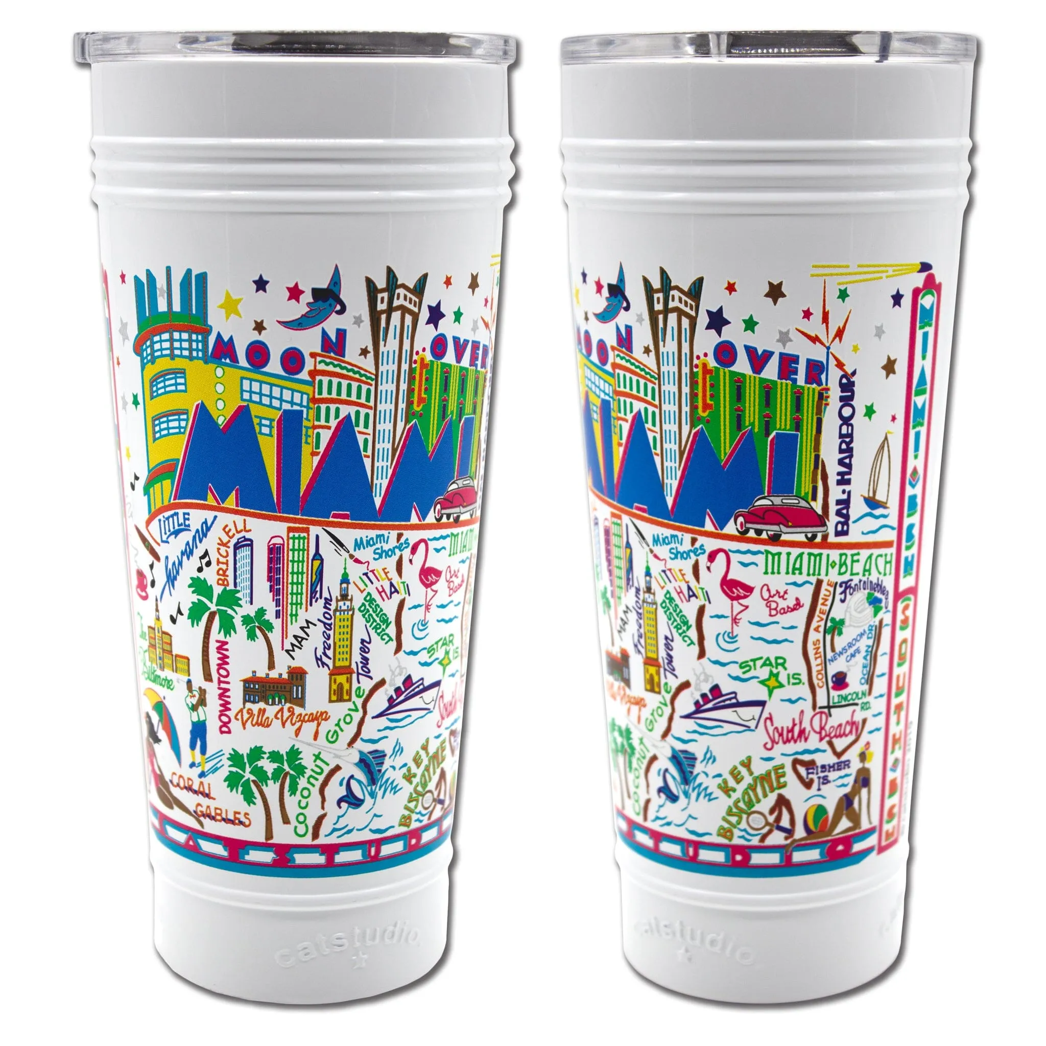 Miami Thermal Tumbler in White - Limited Edition!