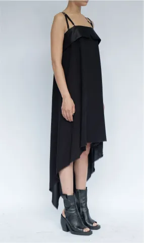 Midi Dress with Satin Straps
