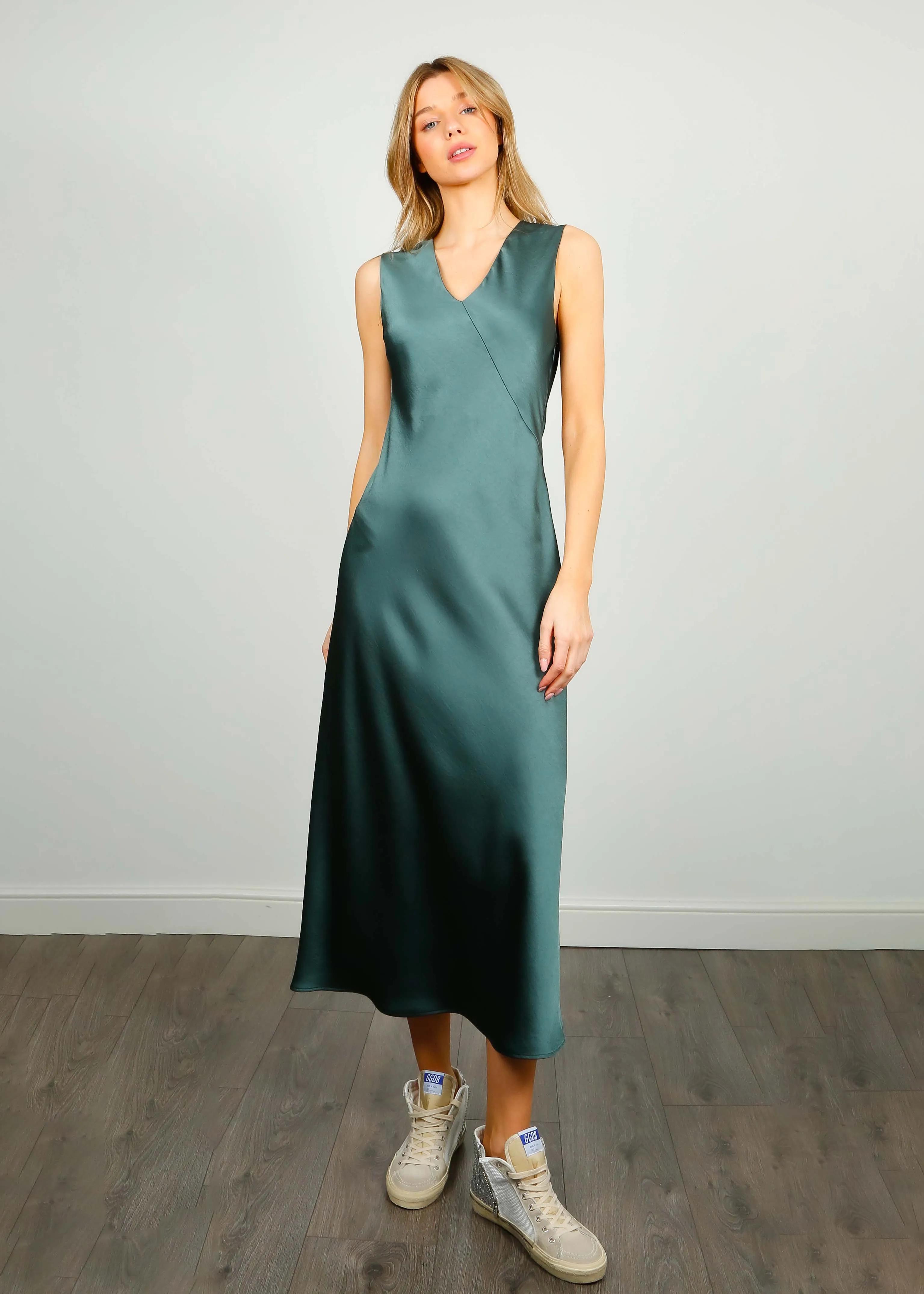 MM Pietra Dress in Dark Green