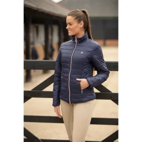 MT Rhapsody Ladies Quilted Jacket Navy/Rose Gold