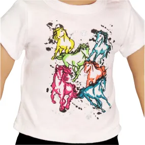 Multicolor Horse T-Shirt for 18-inch dolls