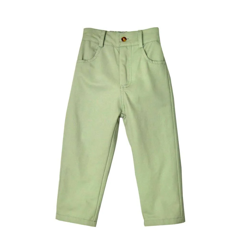 *Must-have* Slim Fit Ankle Pants, Pistachio