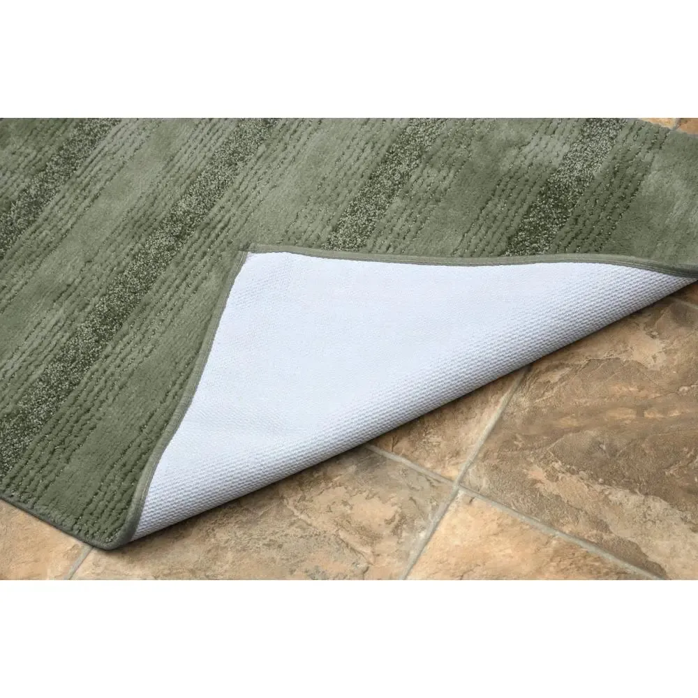 New - 24"x40" Essence Nylon Washable Bath Rug Deep Fern - Garland