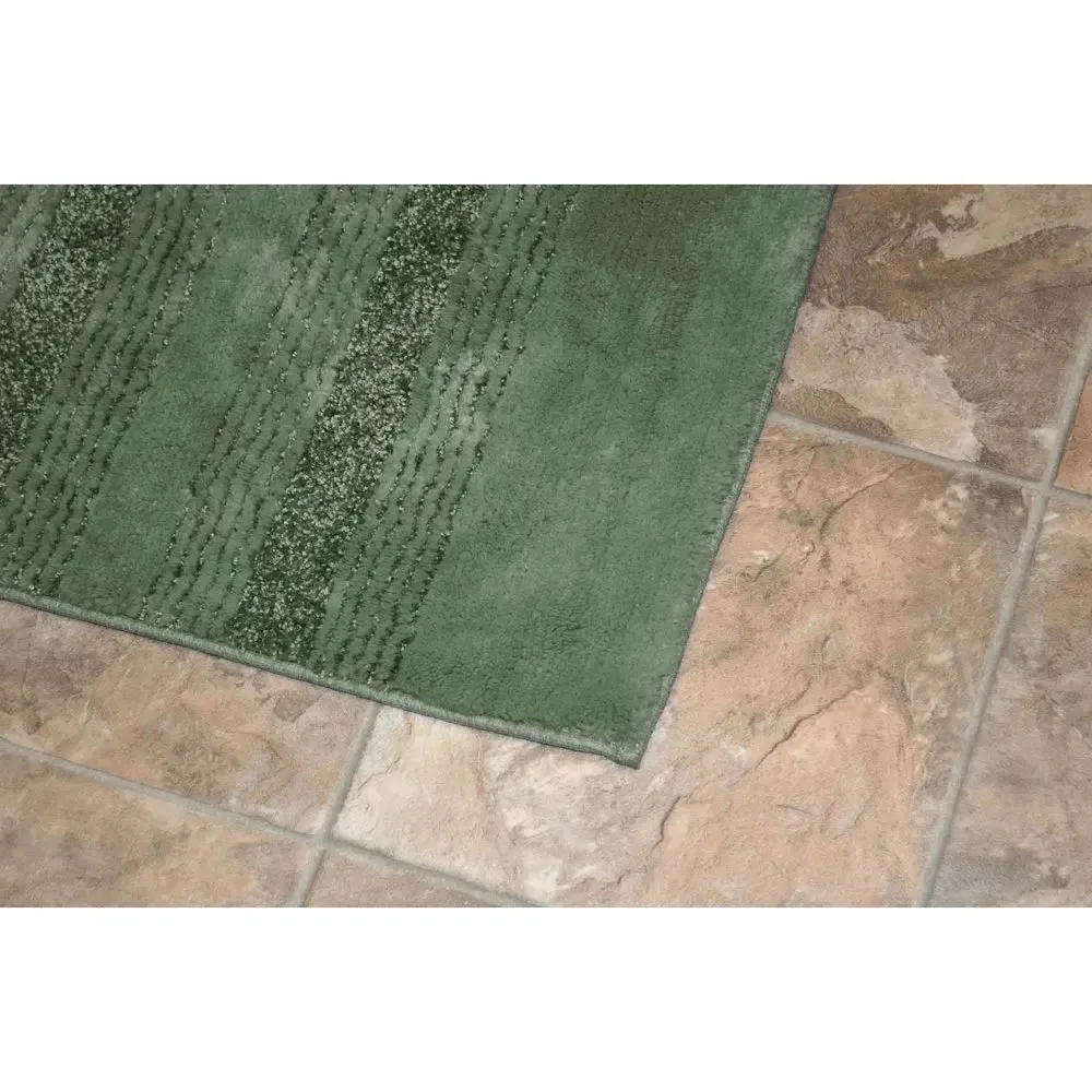 New - 24"x40" Essence Nylon Washable Bath Rug Deep Fern - Garland