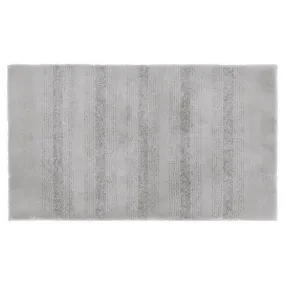 New - 24"x40" Essence Nylon Washable Bath Rug Platinum Gray - Garland