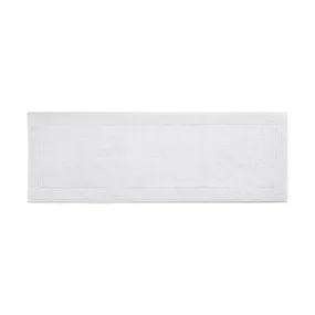 New - 24"x72" Splendor Cotton Tufted Reversible Bath Rug White