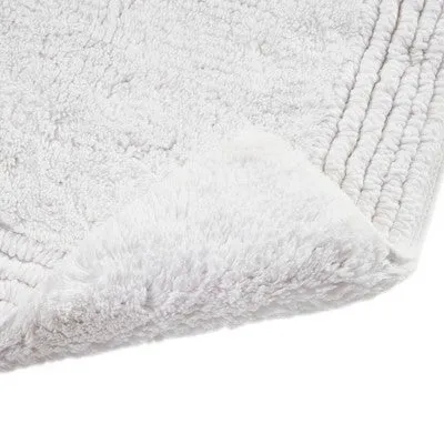 New - 24"x72" Splendor Cotton Tufted Reversible Bath Rug White