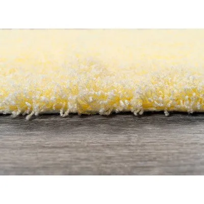 New - 3pc Shaggy Nylon Washable Bathroom Rug Set Yellow - Garland Rug