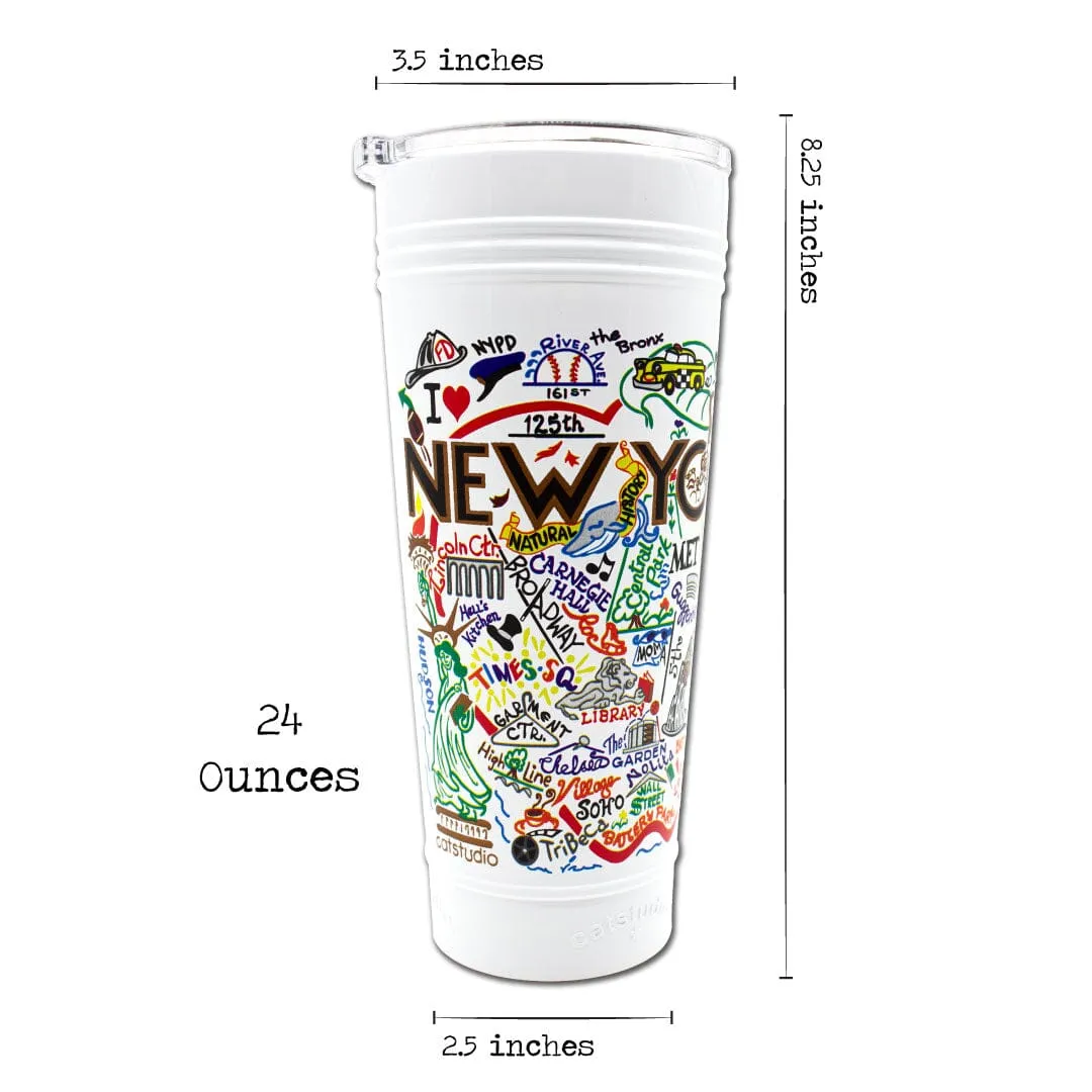 New York City Thermal Tumbler in White - Limited Edition!