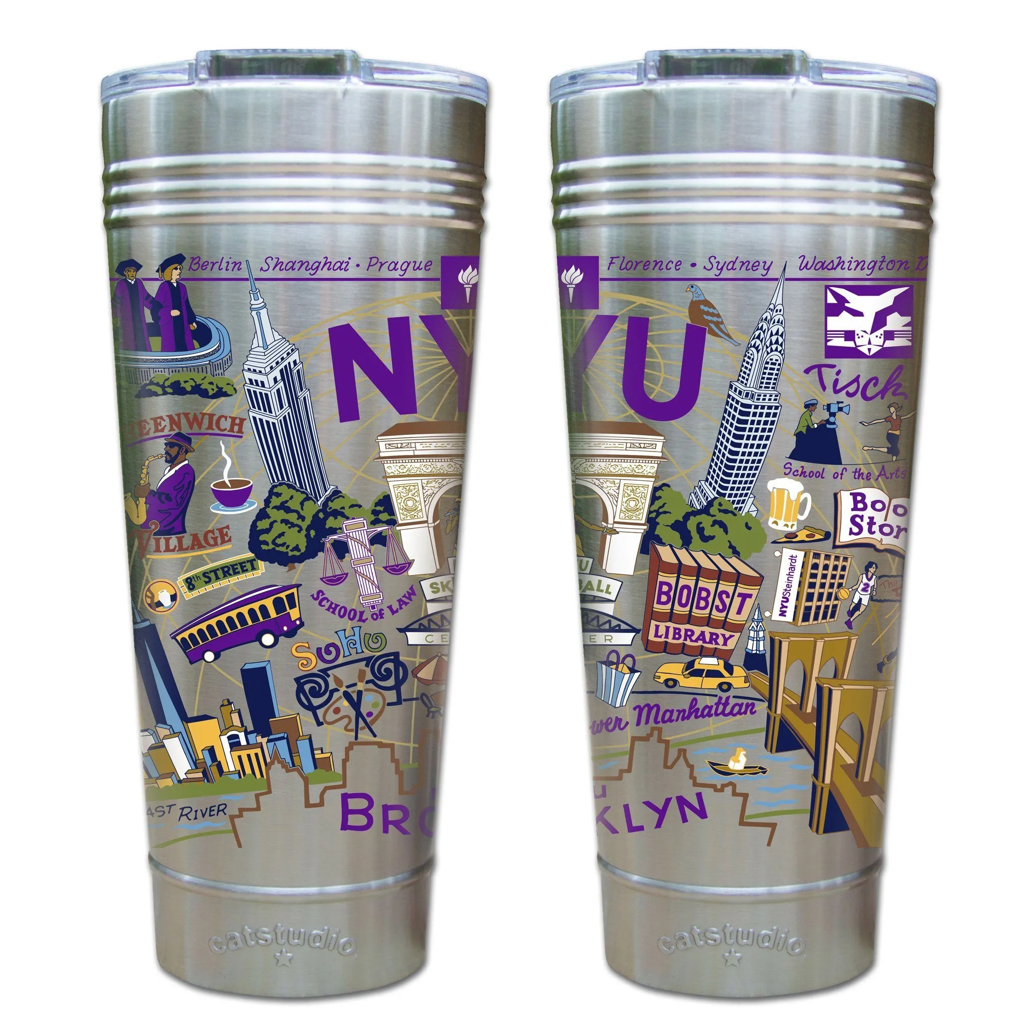 New York University (NYU) Collegiate Thermal Tumbler