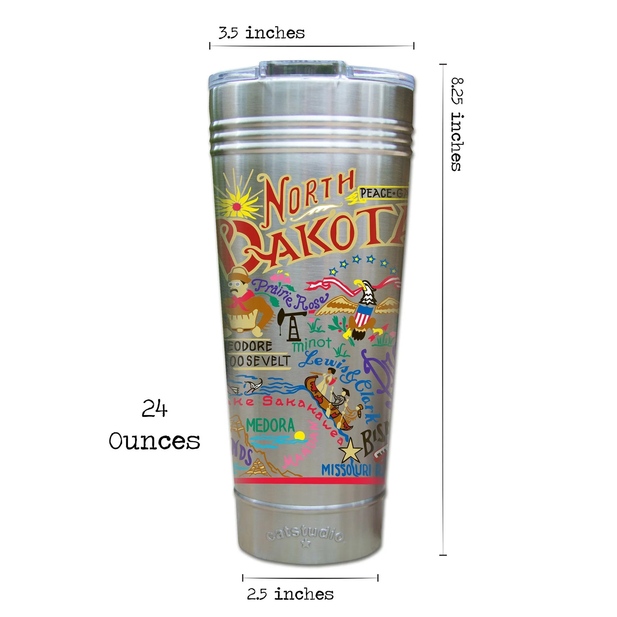 North Dakota Thermal Tumbler