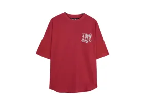 Palm Angels - Printed Logo Oversized Red T-Shirt