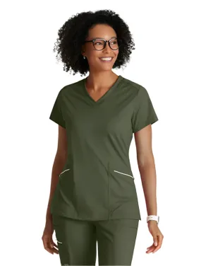 Performance Knit by Barco Victory Knit 2-Pocket V-Neck Scrub Top