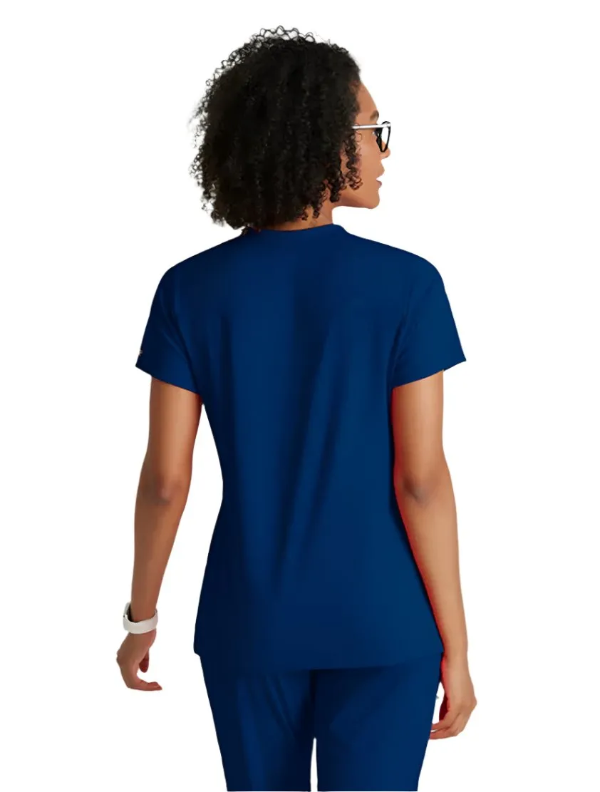 Performance Knit by Barco Victory Knit 2-Pocket V-Neck Scrub Top