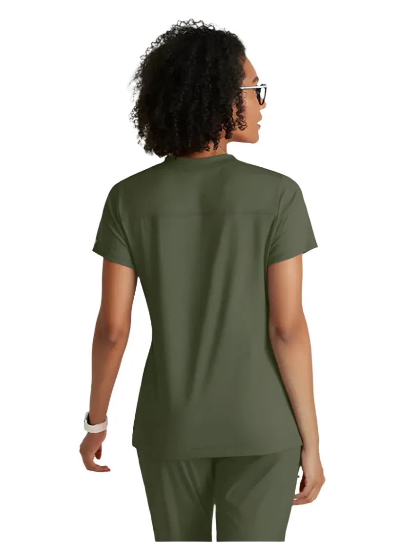 Performance Knit by Barco Victory Knit 2-Pocket V-Neck Scrub Top
