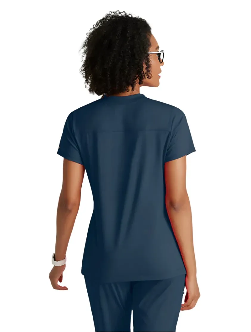 Performance Knit by Barco Victory Knit 2-Pocket V-Neck Scrub Top