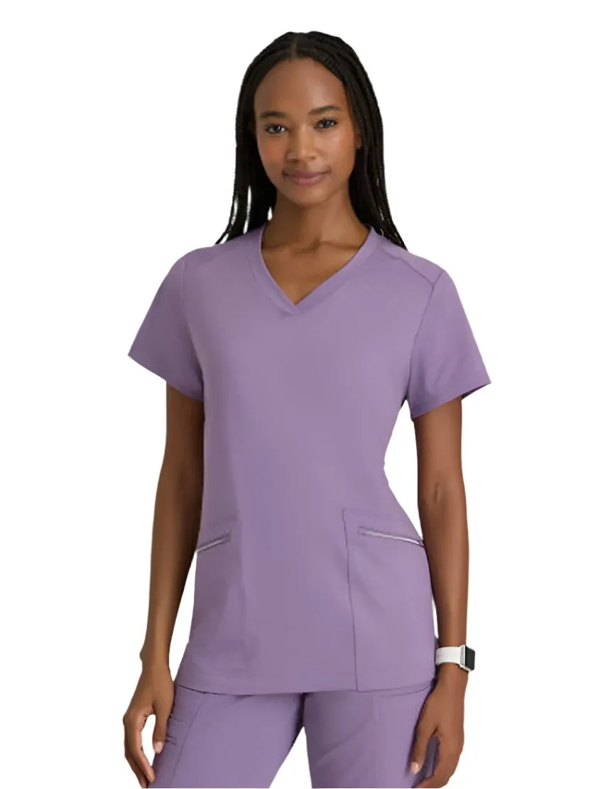 Performance Knit by Barco Victory Knit 2-Pocket V-Neck Scrub Top