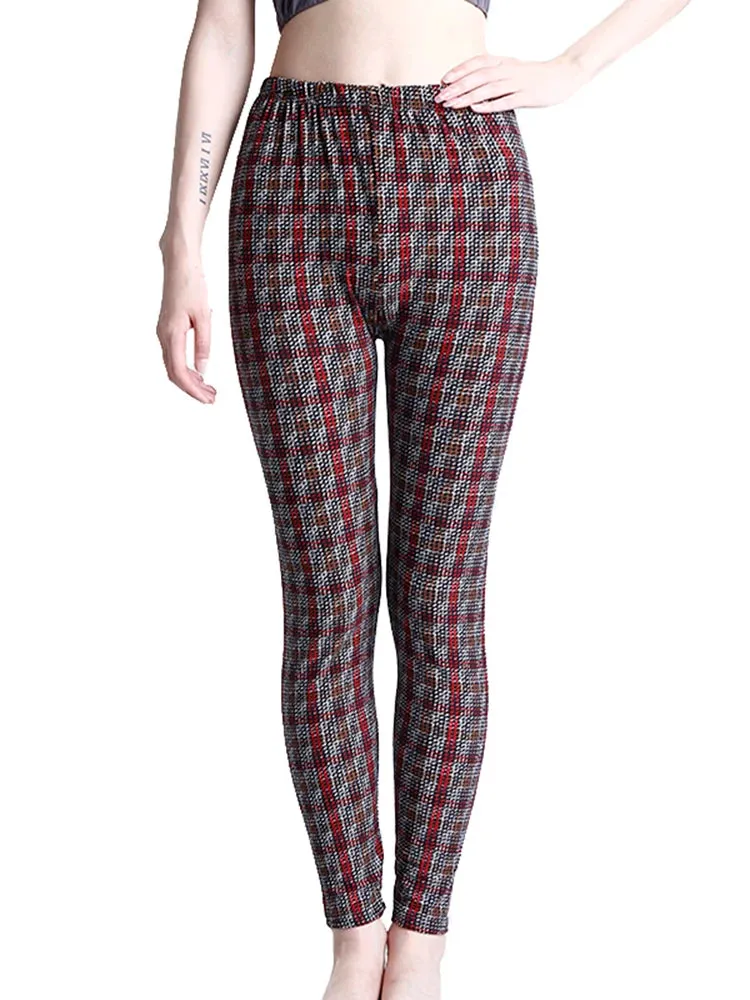 Plaid Leggings Women Pants Push Up Leggings Fashion Fitness Leggins Gym Sporting High Waist Trousers