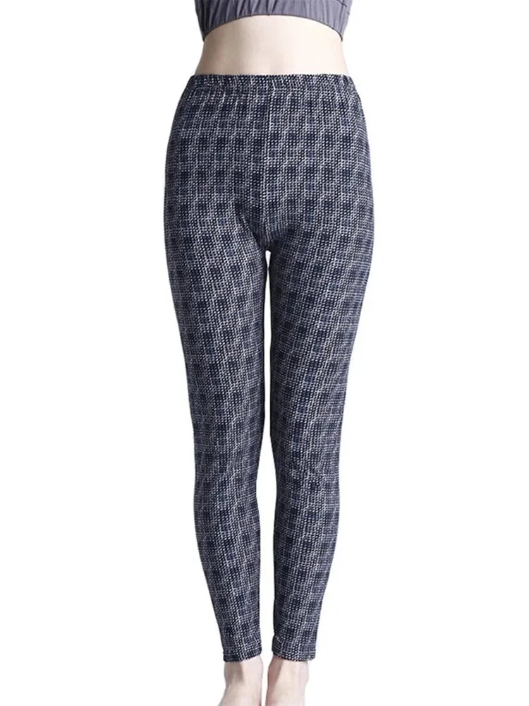 Plaid Leggings Women Pants Push Up Leggings Fashion Fitness Leggins Gym Sporting High Waist Trousers