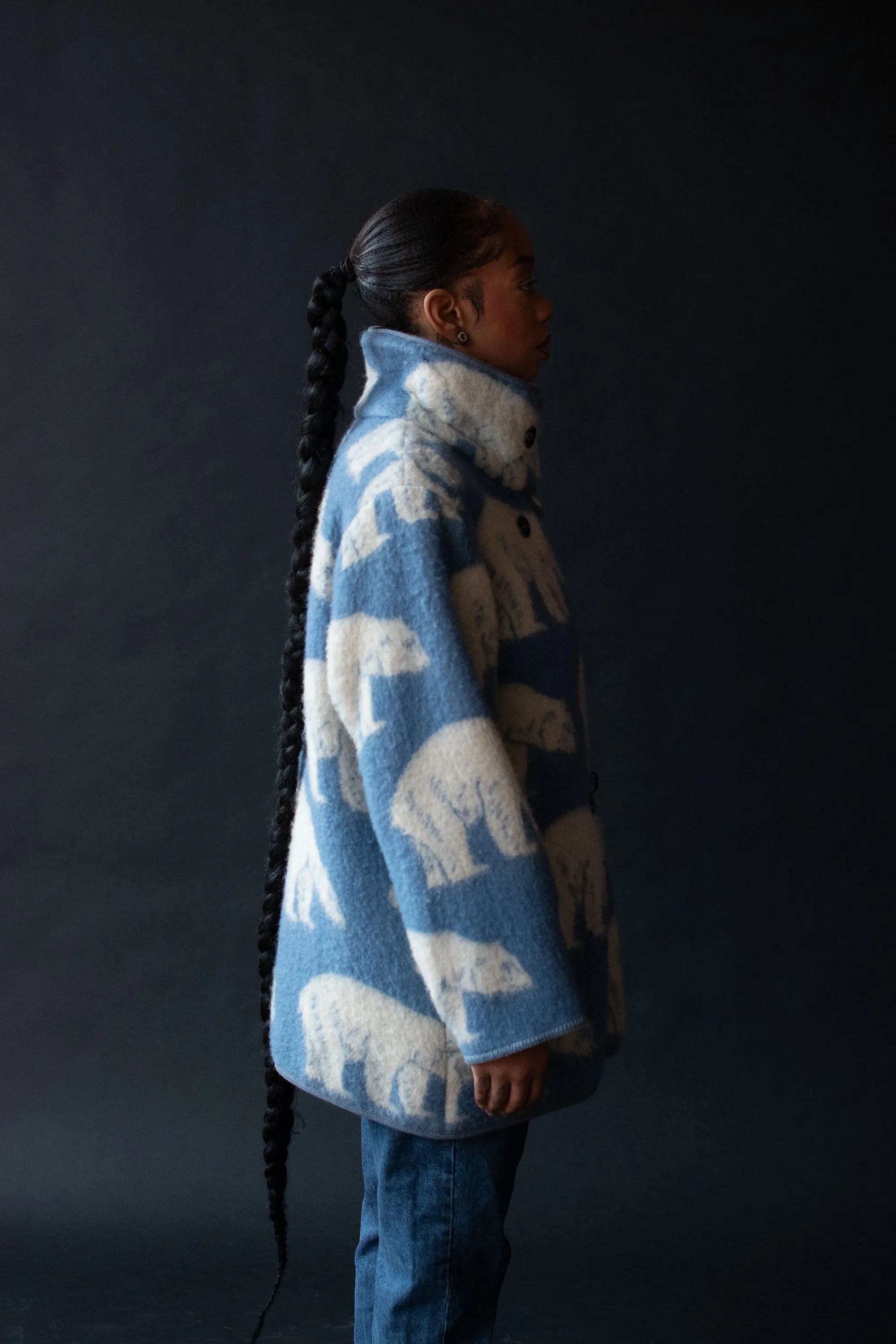 Polar Bear Print Coat | Lillunn
