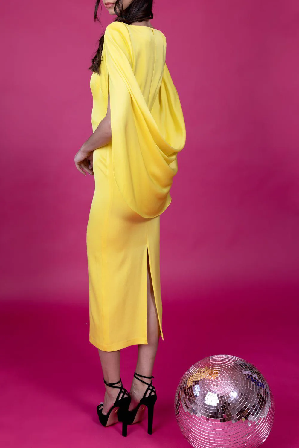 Portrait Cape Dress