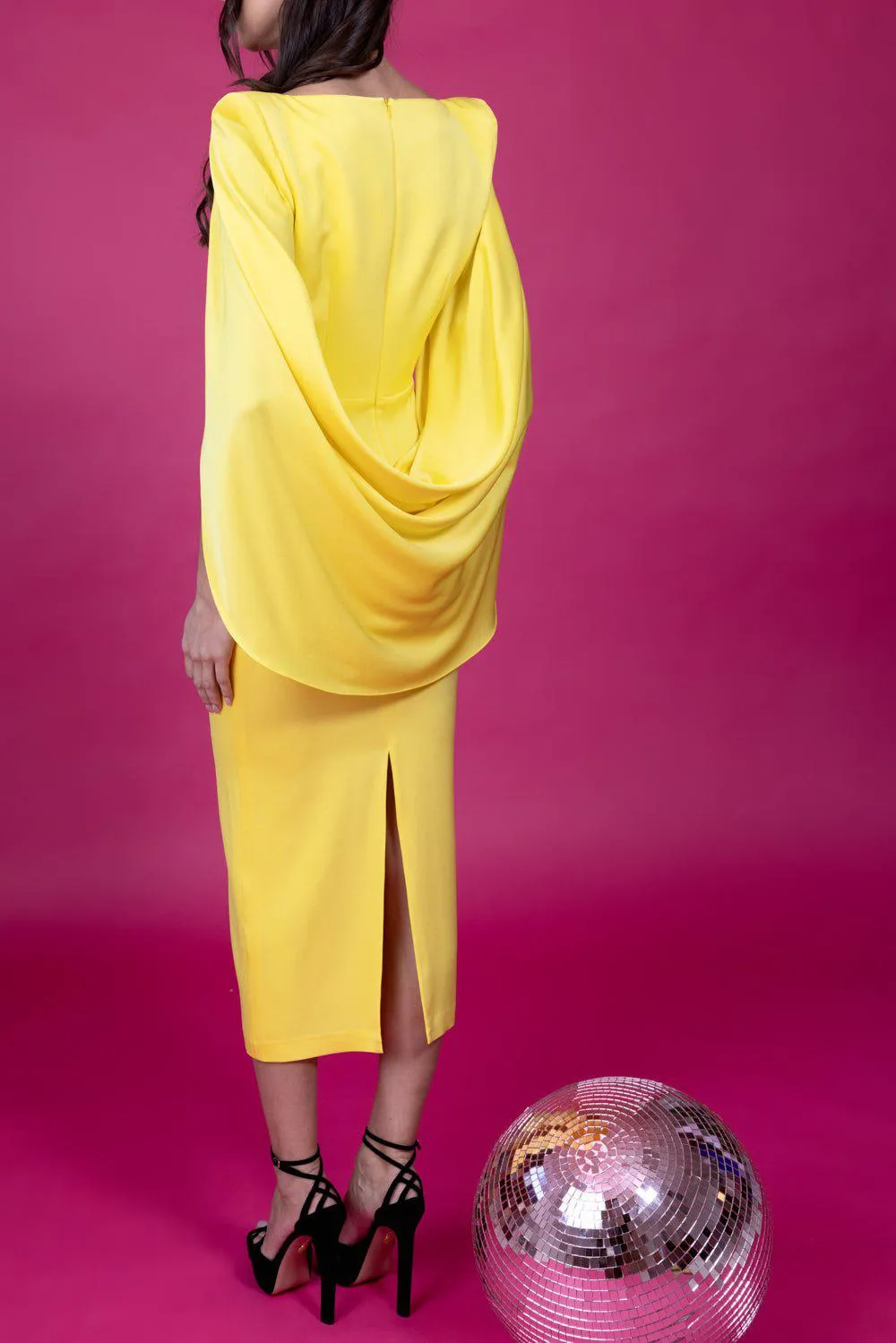 Portrait Cape Dress