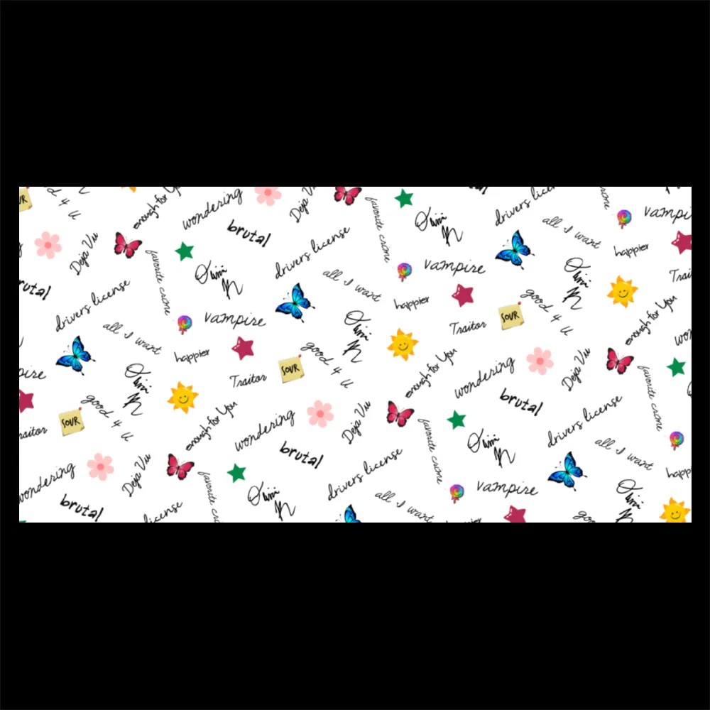 Premium PU Leather Mouse Pads | Non-Slip |Waterproof | Stylish & Durable | Olivia Rodrigo Songs