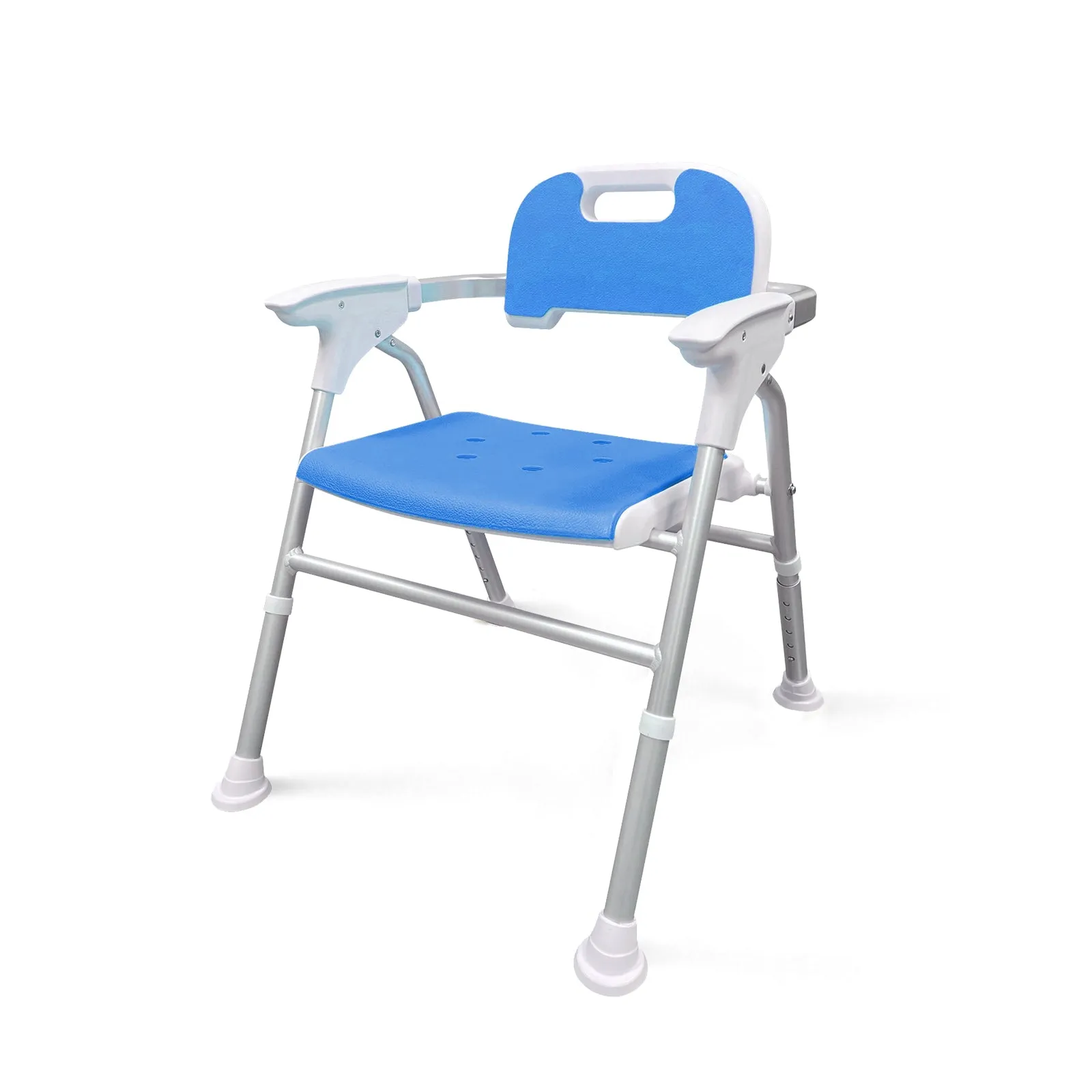 Quick-Fold Shower Chair w/ Anti-Slip Seats