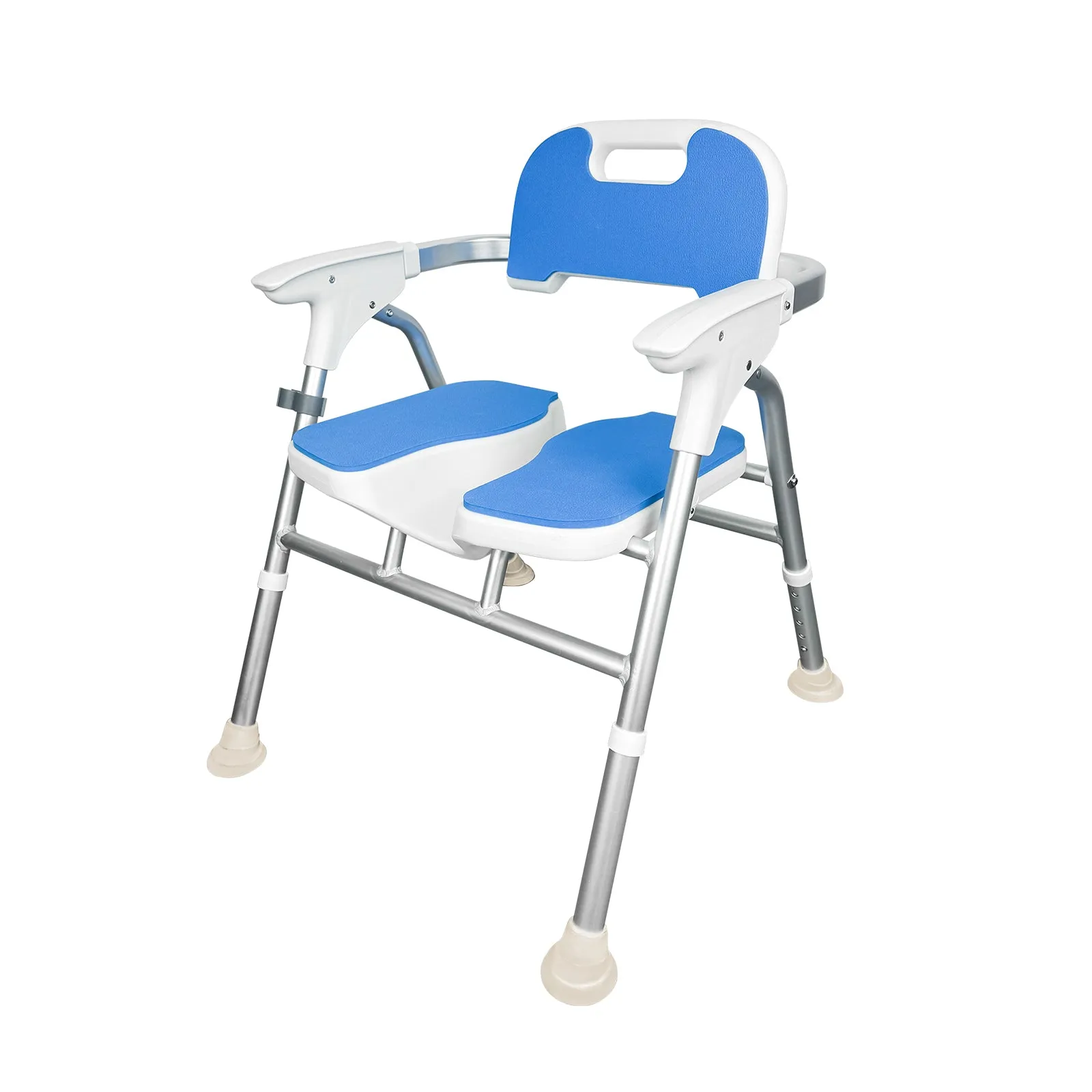 Quick-Fold Shower Chair w/ Anti-Slip Seats