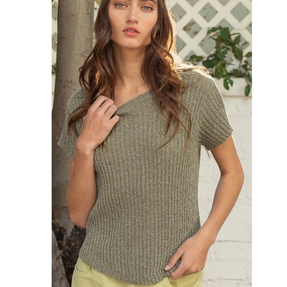 Ribbed Knit Top