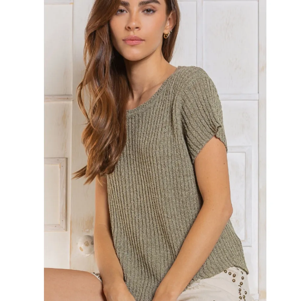 Ribbed Knit Top