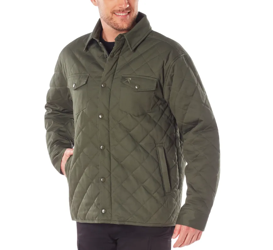 Rothco Mens Diamond Quilted Cotton Jacket