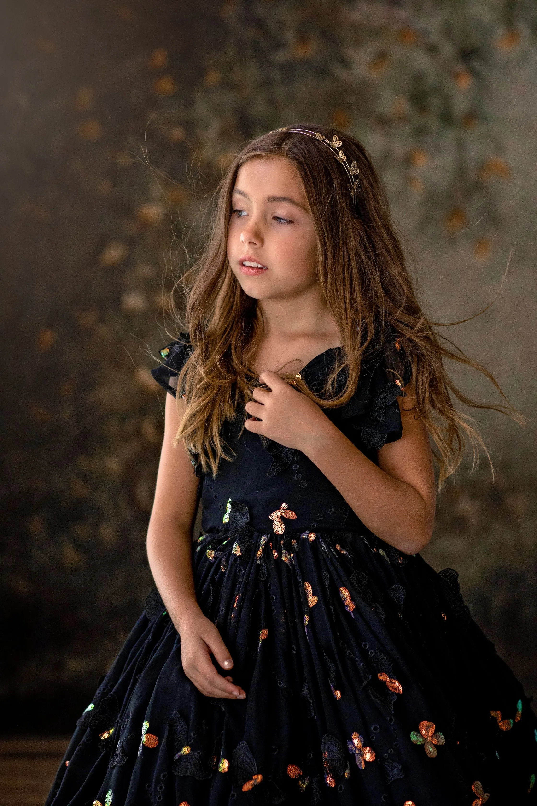 Rts EUC "Midnight Sonnet" -  Floor long Length Dress - ( 6 Year - Petite 12 Year)