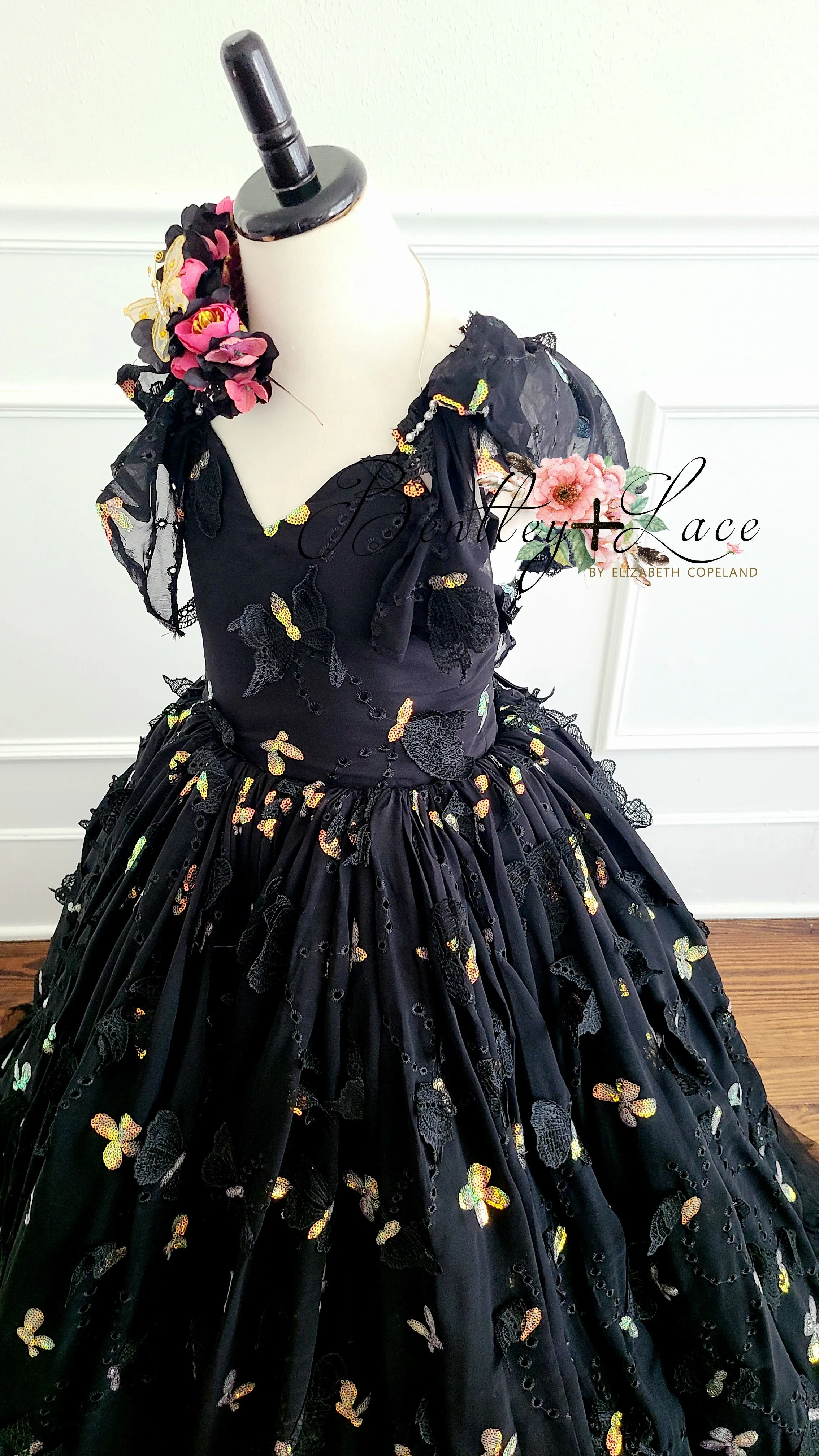 Rts EUC "Midnight Sonnet" -  Floor long Length Dress - ( 6 Year - Petite 12 Year)