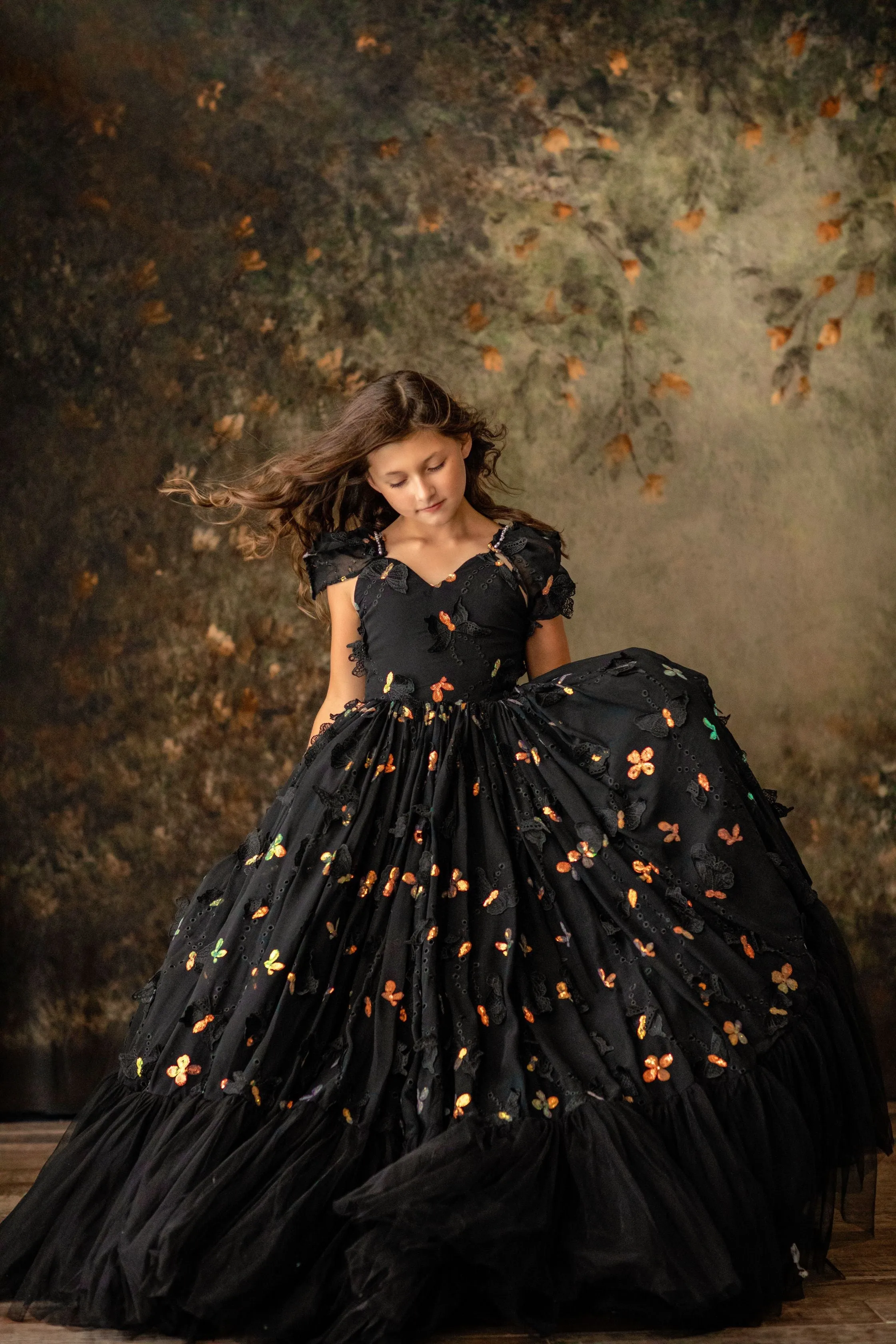 Rts EUC "Midnight Sonnet" -  Floor long Length Dress - ( 6 Year - Petite 12 Year)