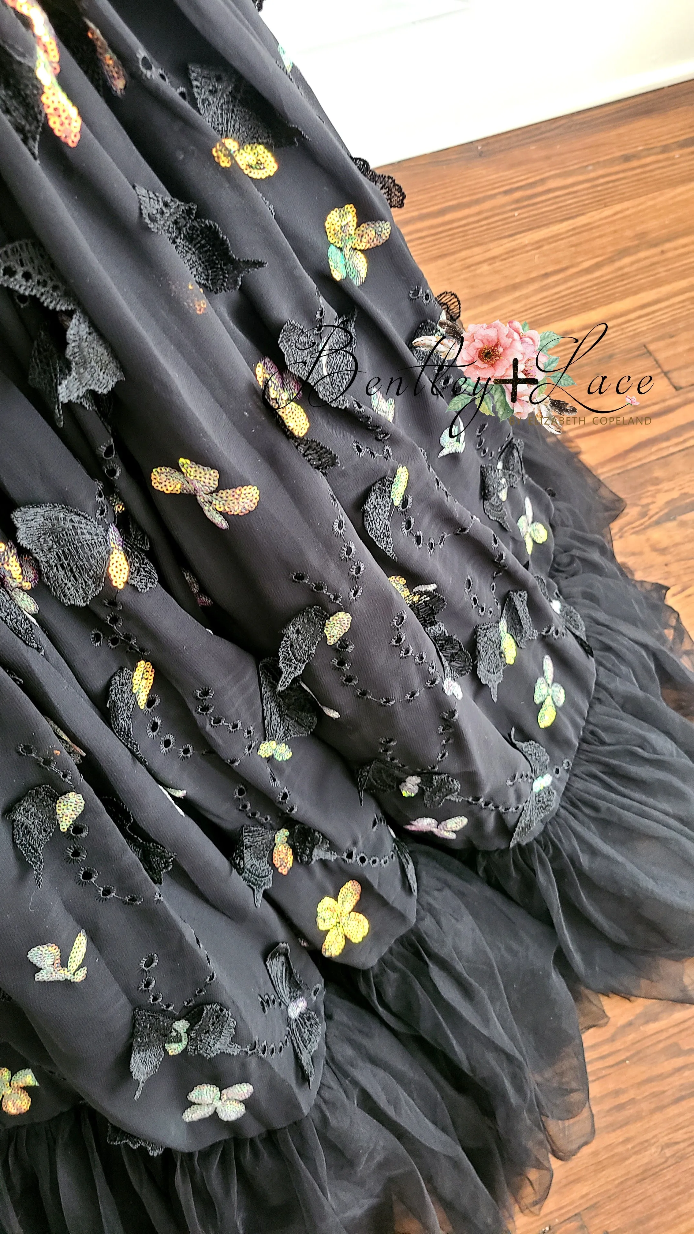 Rts EUC "Midnight Sonnet" -  Floor long Length Dress - ( 6 Year - Petite 12 Year)