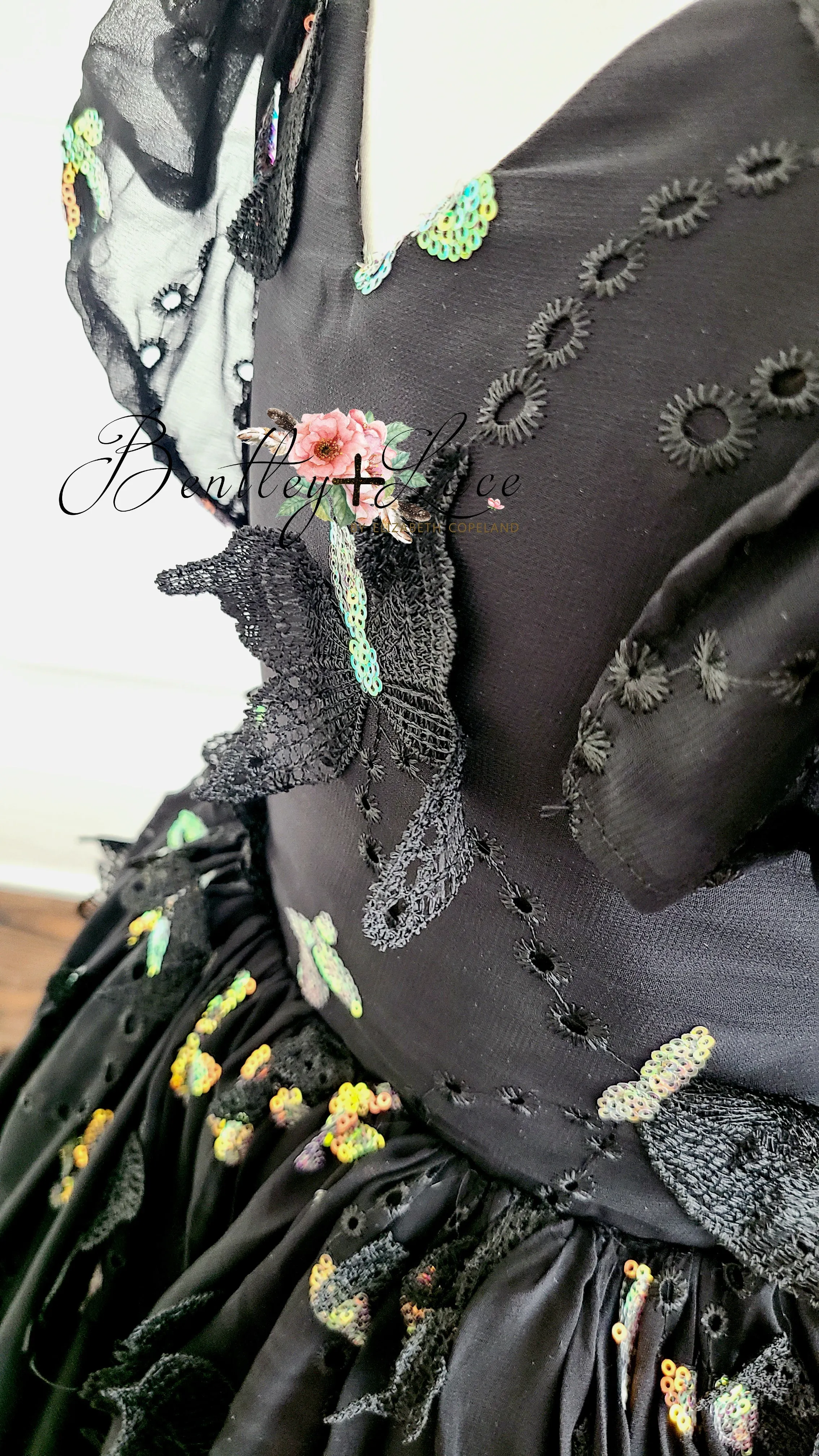 Rts EUC "Midnight Sonnet" -  Floor long Length Dress - ( 6 Year - Petite 12 Year)