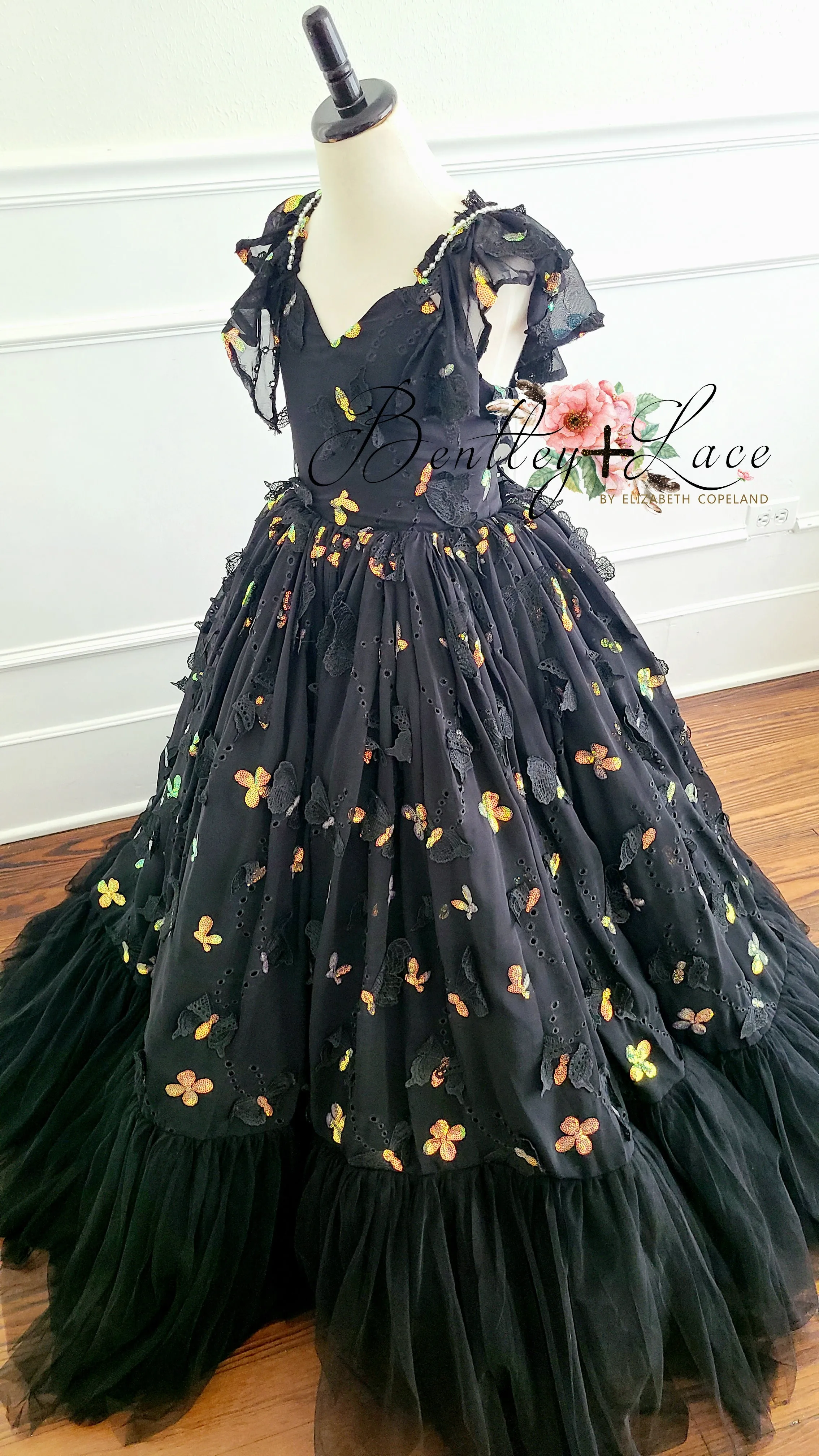 Rts EUC "Midnight Sonnet" -  Floor long Length Dress - ( 6 Year - Petite 12 Year)