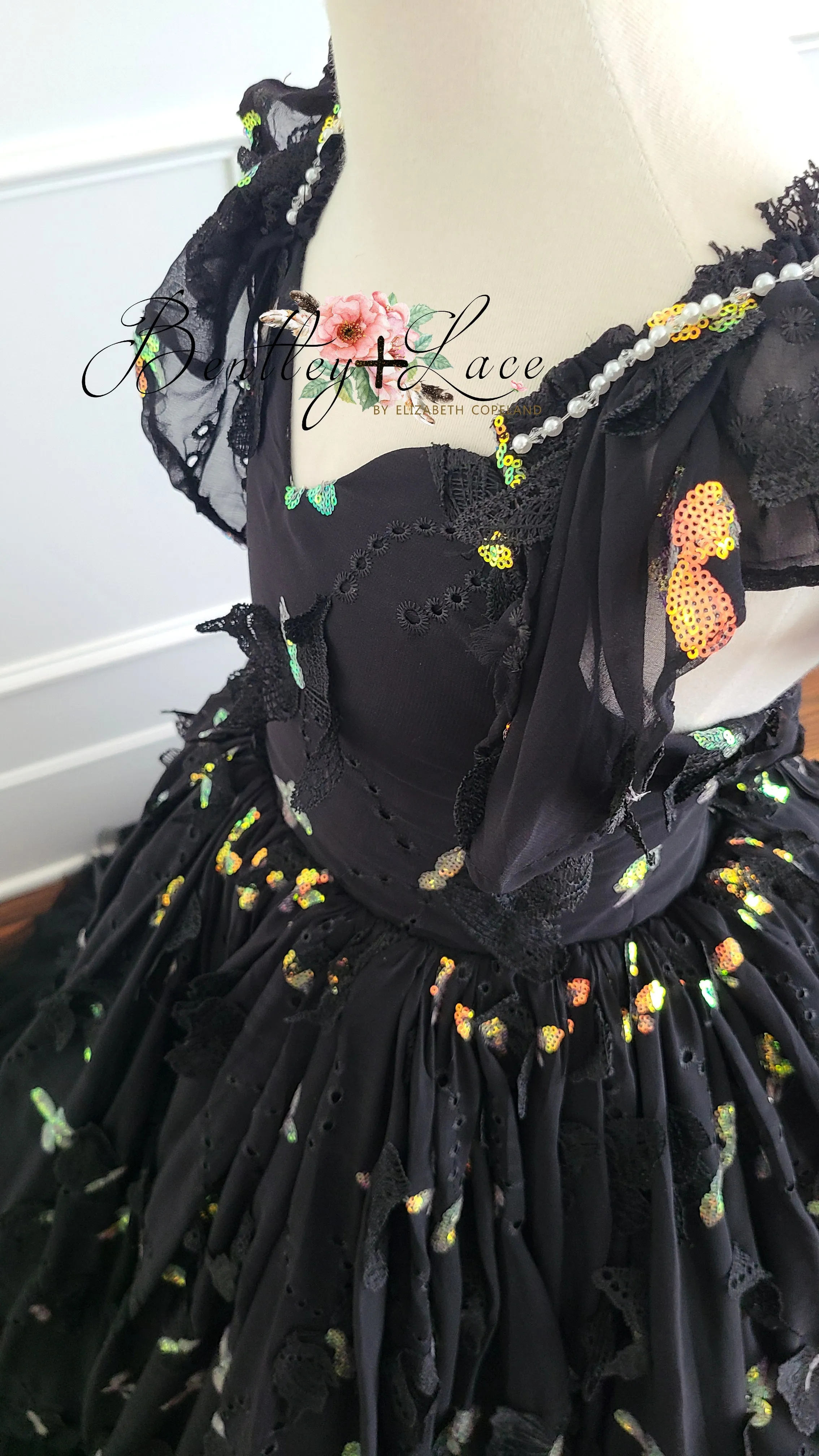 Rts EUC "Midnight Sonnet" -  Floor long Length Dress - ( 6 Year - Petite 12 Year)