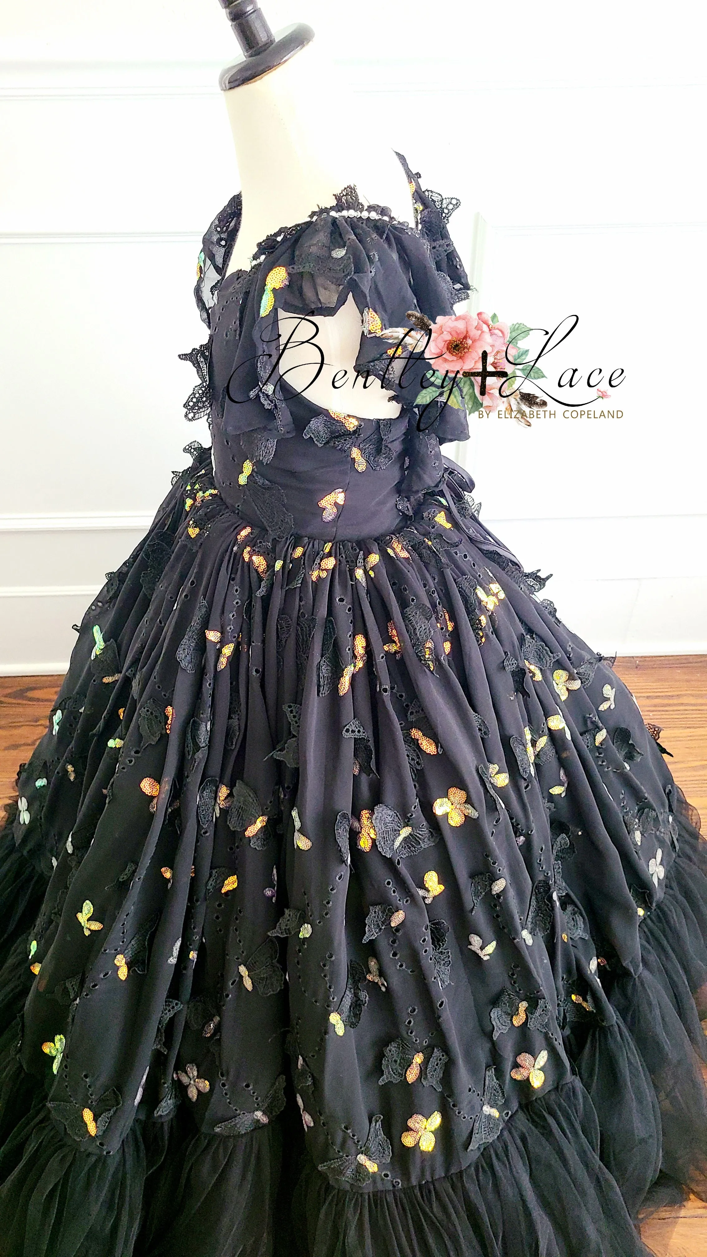 Rts EUC "Midnight Sonnet" -  Floor long Length Dress - ( 6 Year - Petite 12 Year)